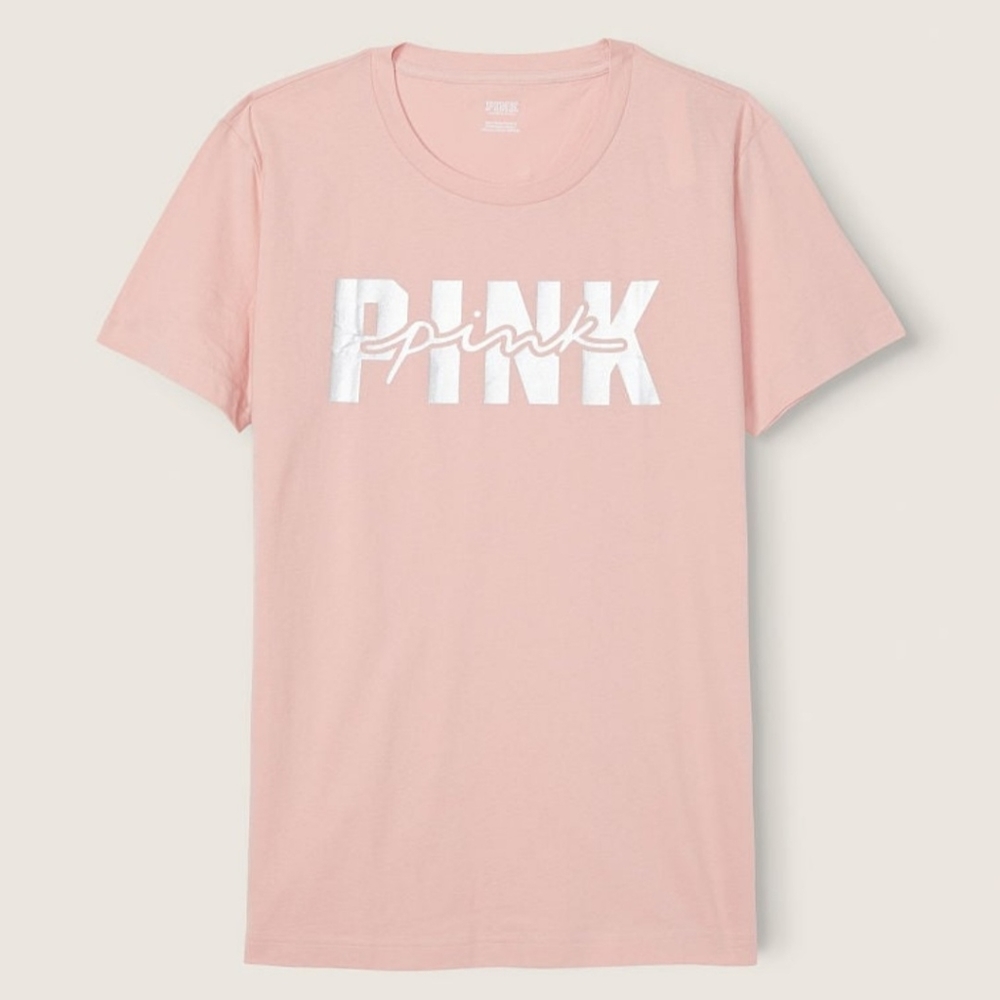 PINK Campus Short sleeve Tee size XL NWT